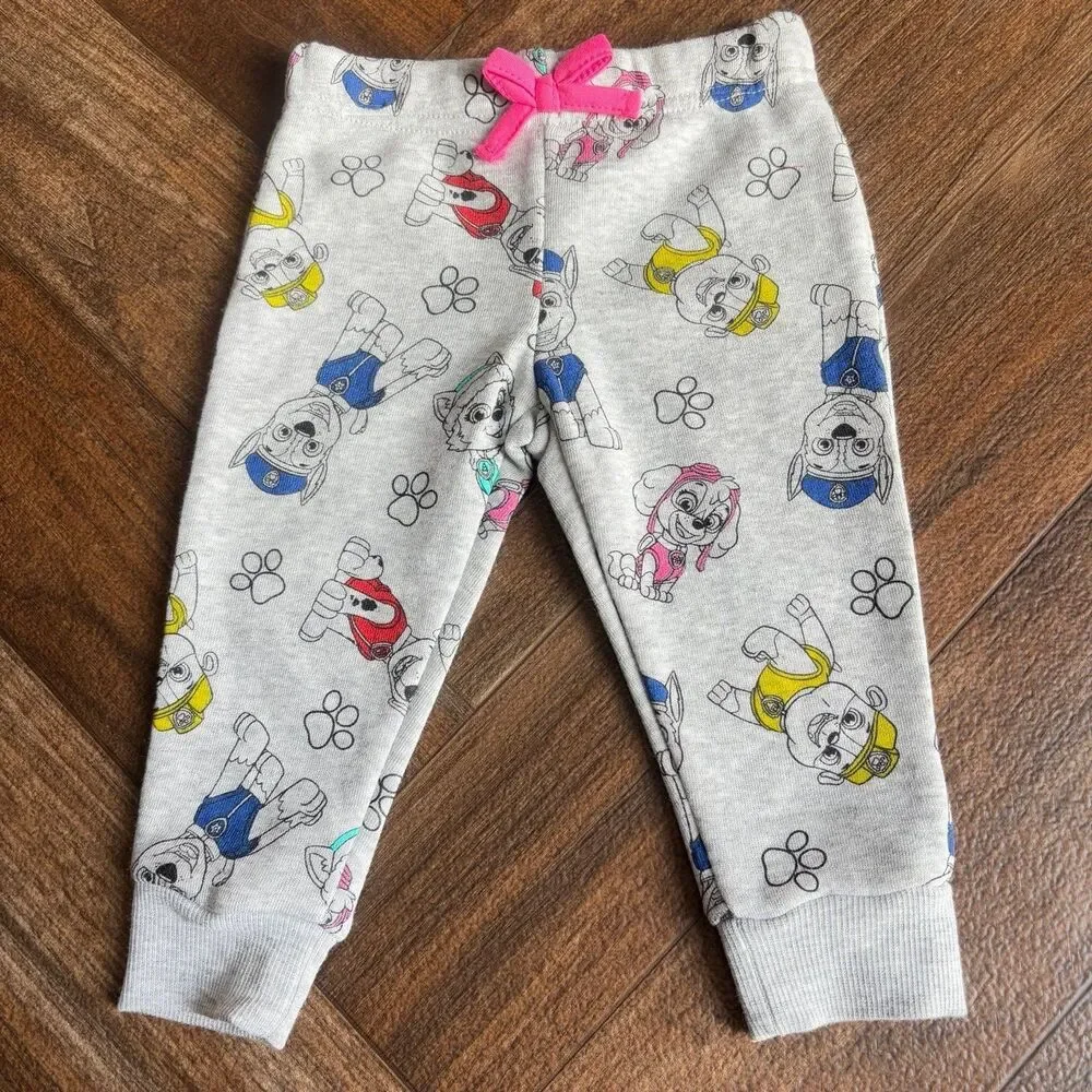 Nickelodeon Paw Patrol 2 Piece Set Outfit Pants Sweatshirt Grey Size 12 Months